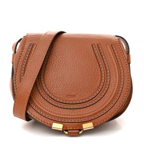 CHLOE Calfskin Mini Marcie Round Crossbody Bag 